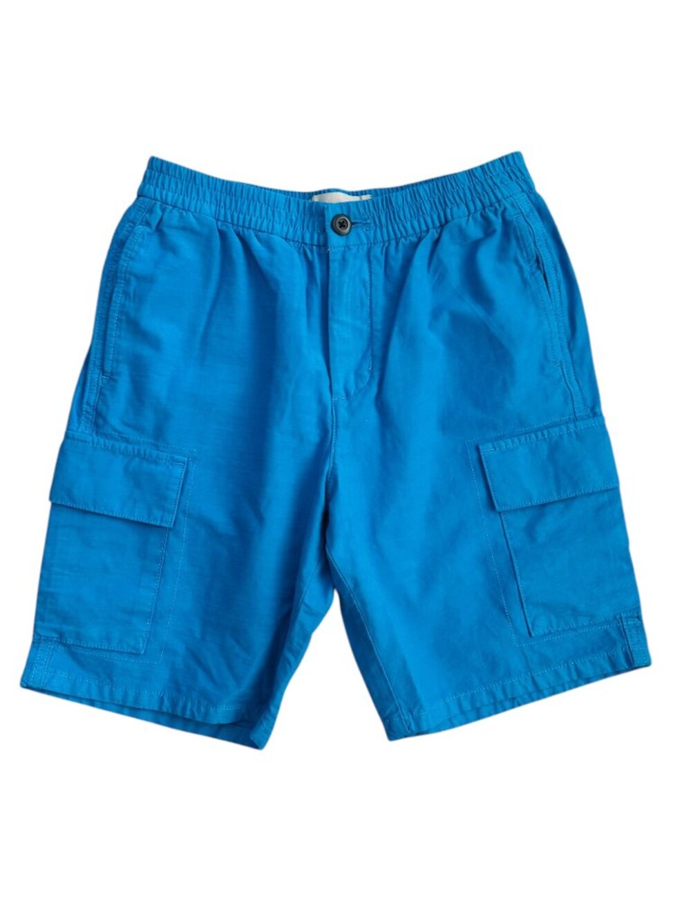 Everlane Men's Size XS Organic Cotton Linen Malibu Blue Cargo Shorts NEW